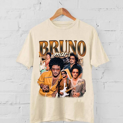 Camiseta Básica Bruno Mars 90's Graphic