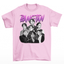 camiseta basica rosa bebê bangtan bts