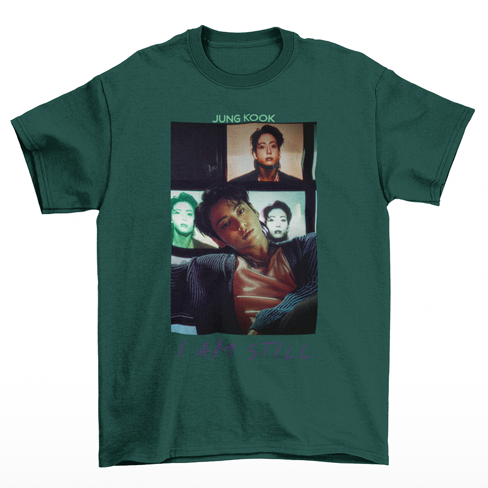 Camiseta Básica BTS New Song Jungkook- Verde