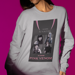 Moletom Gola Redonda Pink Venom Classic Blackpink