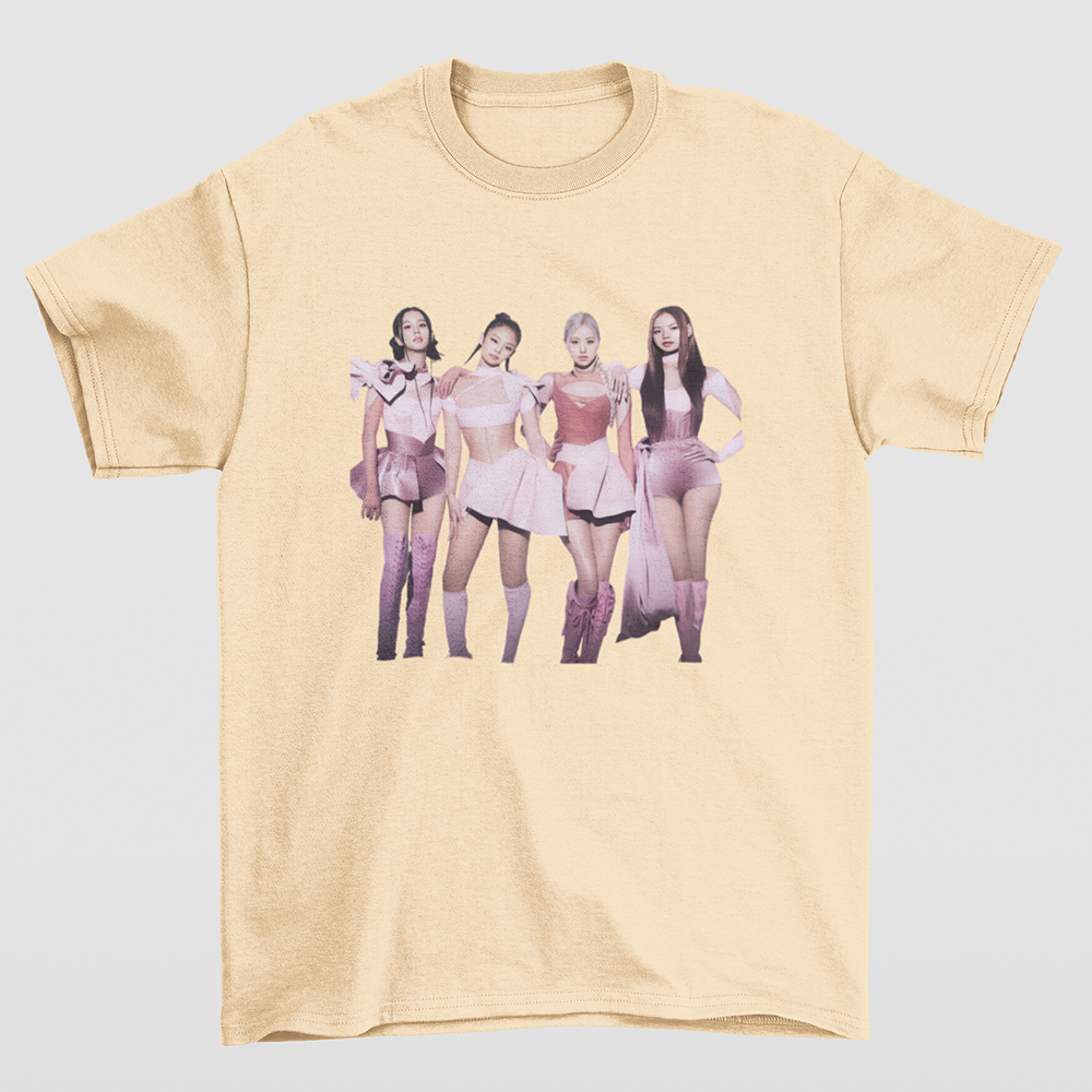 Camiseta Básica Merch Graphic Blackpink-PEROLA