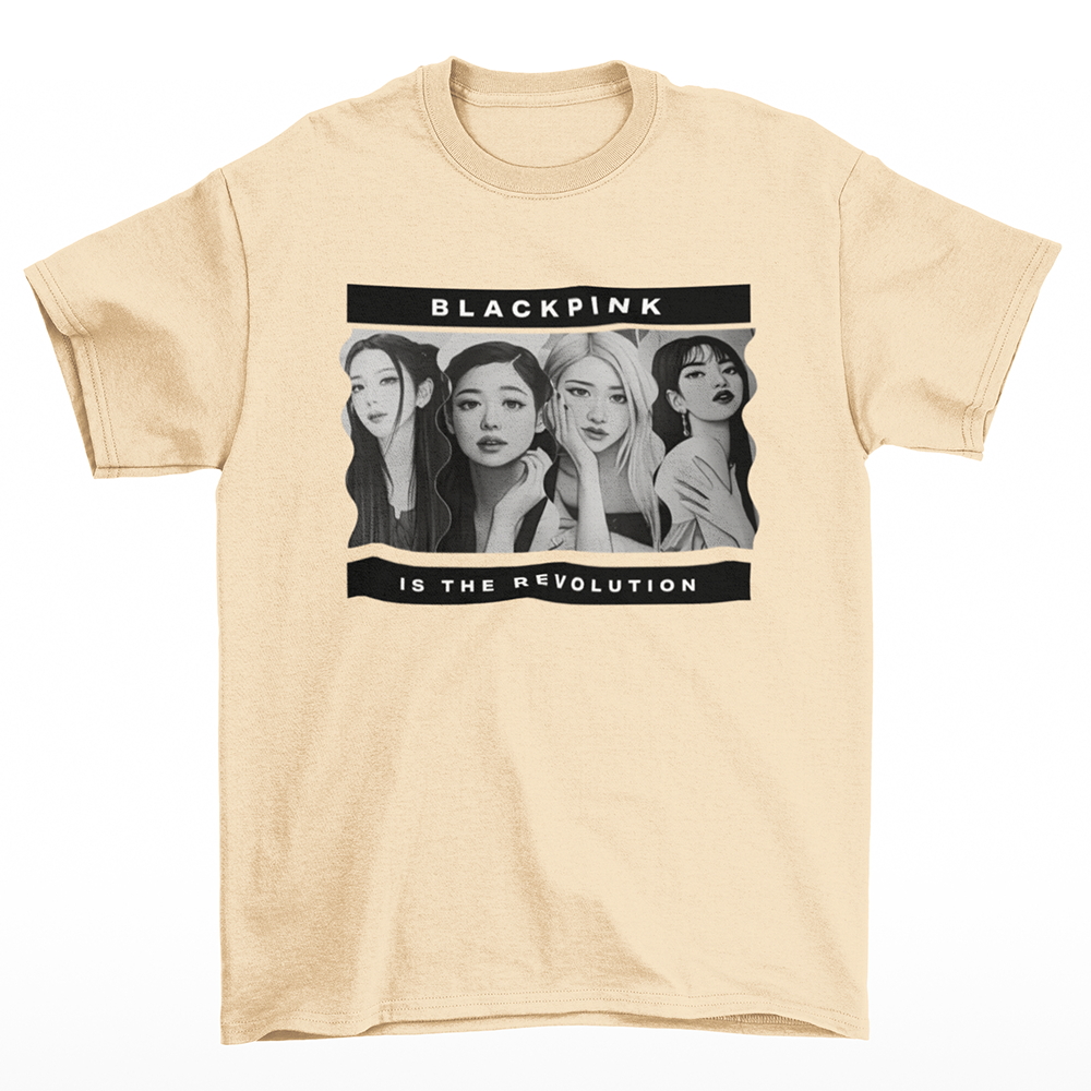 Camiseta Básica Revolution Design Blackpink-PEROLA