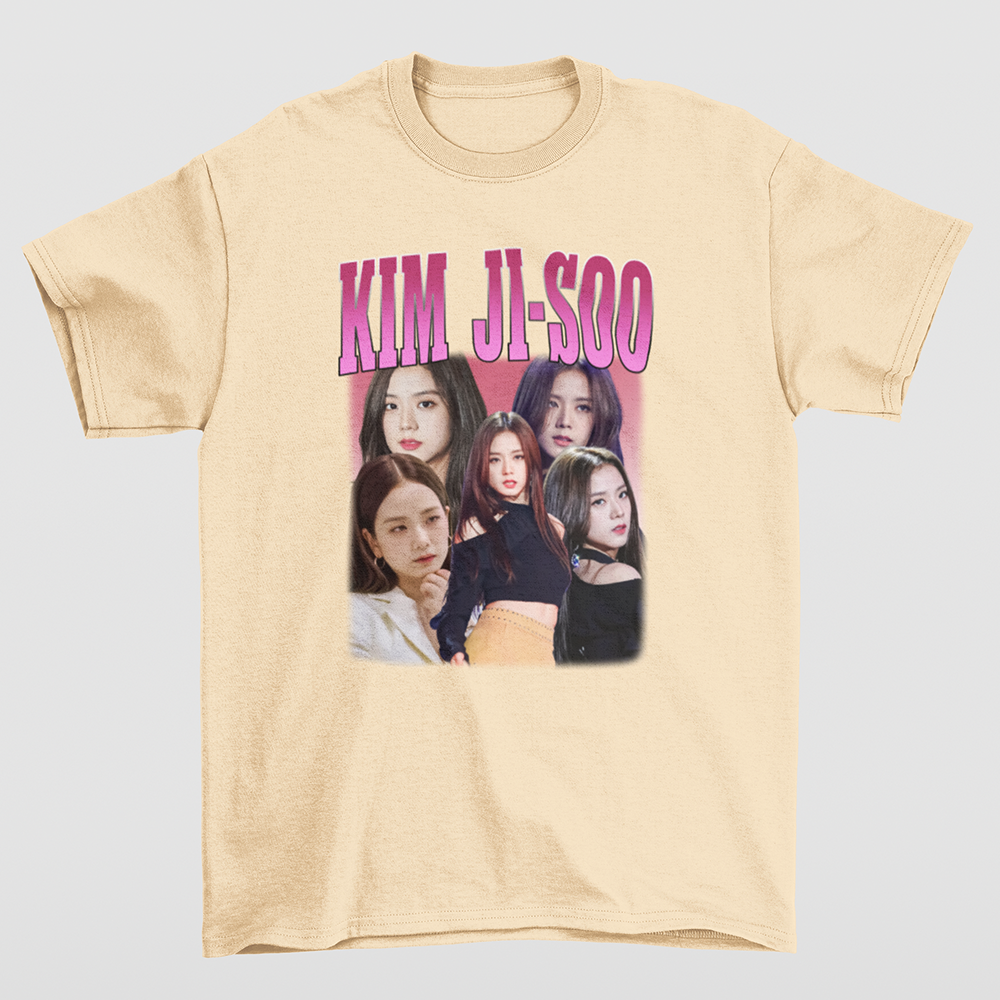 Camiseta Básica Kim Ji-Soo Blackpink-PEROLA