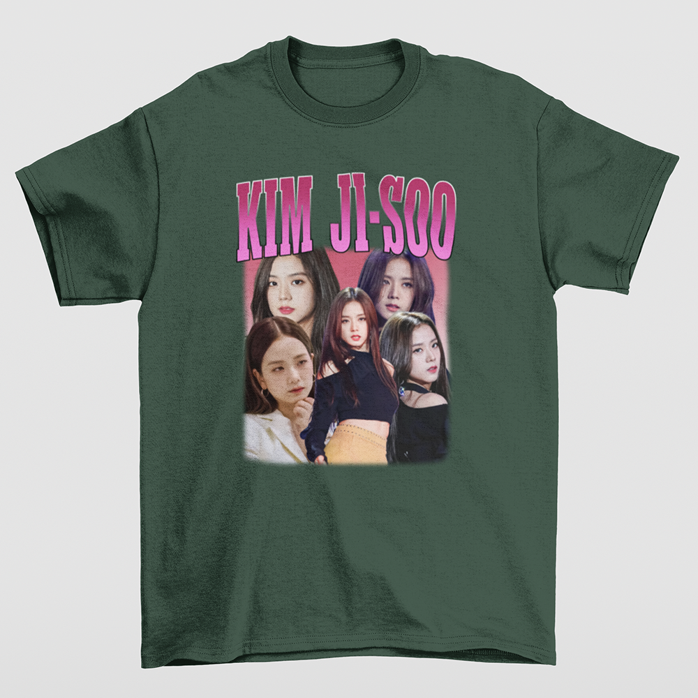 Camiseta Básica Kim Ji-Soo Blackpink-VERDE