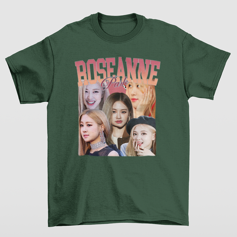 Camiseta Básica Roseanne Park Blackpink-VERDE