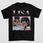 Camiseta Básica Lisa Graphic Retro Blackpink - preto