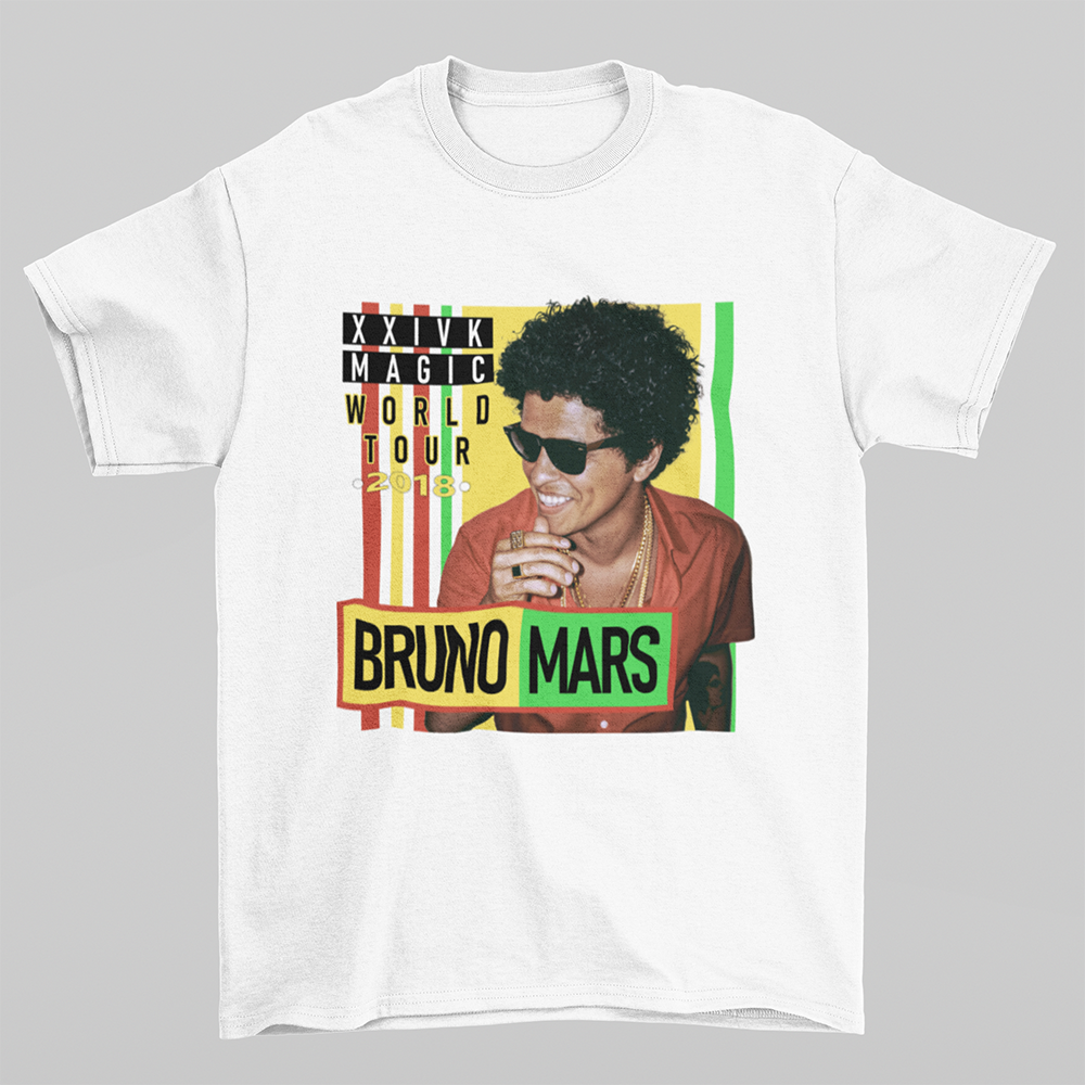 Camiseta Básica XXIVK Magic World Tour Bruno Mars