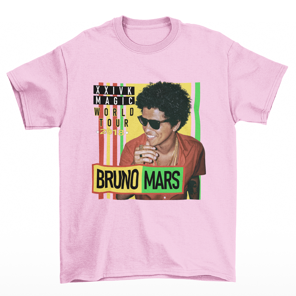 Camiseta Básica XXIVK Magic World Tour Bruno Mars