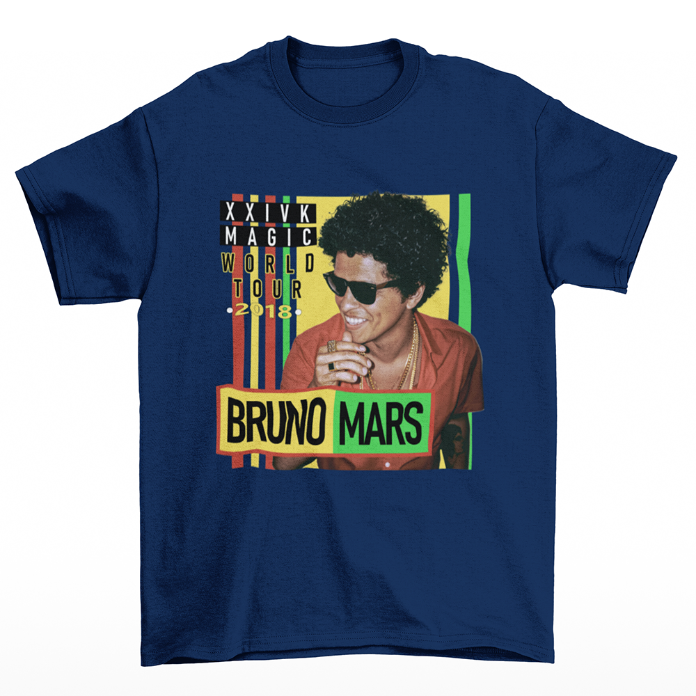 Camiseta Básica XXIVK Magic World Tour Bruno Mars