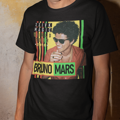 Camiseta Básica XXIVK Magic World Tour Bruno Mars