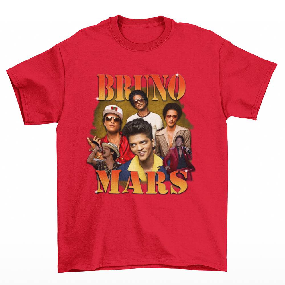 Camiseta Básica Bruno Mars Aesthetic