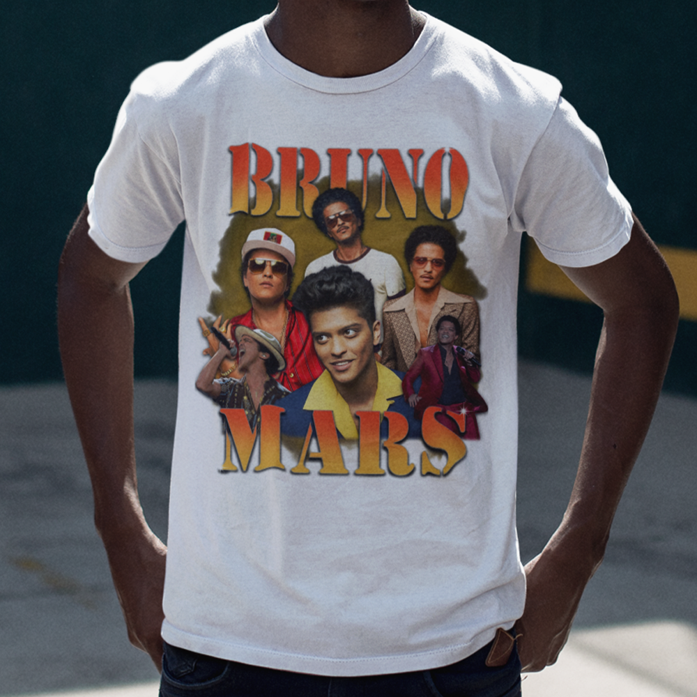 Camiseta Básica Bruno Mars Aesthetic