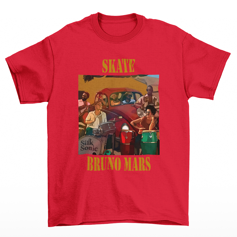 Camiseta Básica Skate Bruno Mars