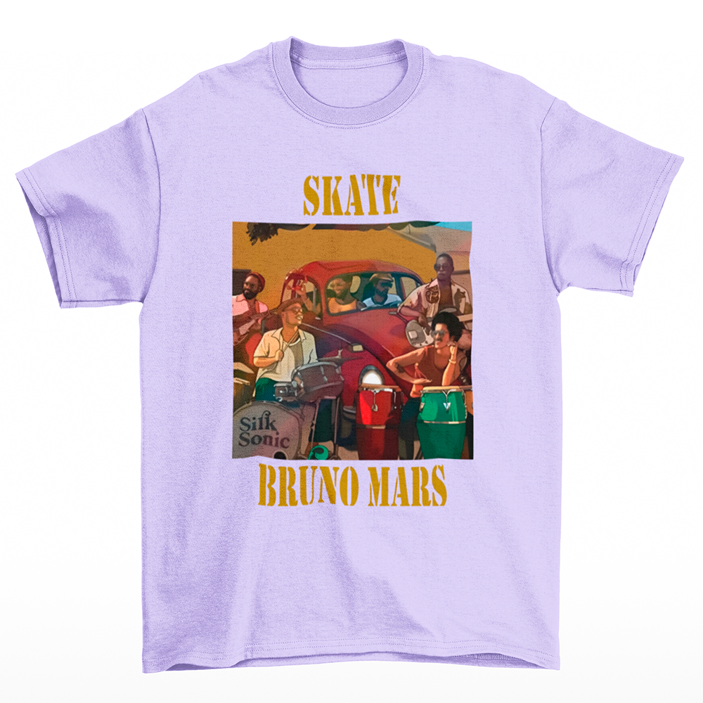 Camiseta Básica Skate Bruno Mars