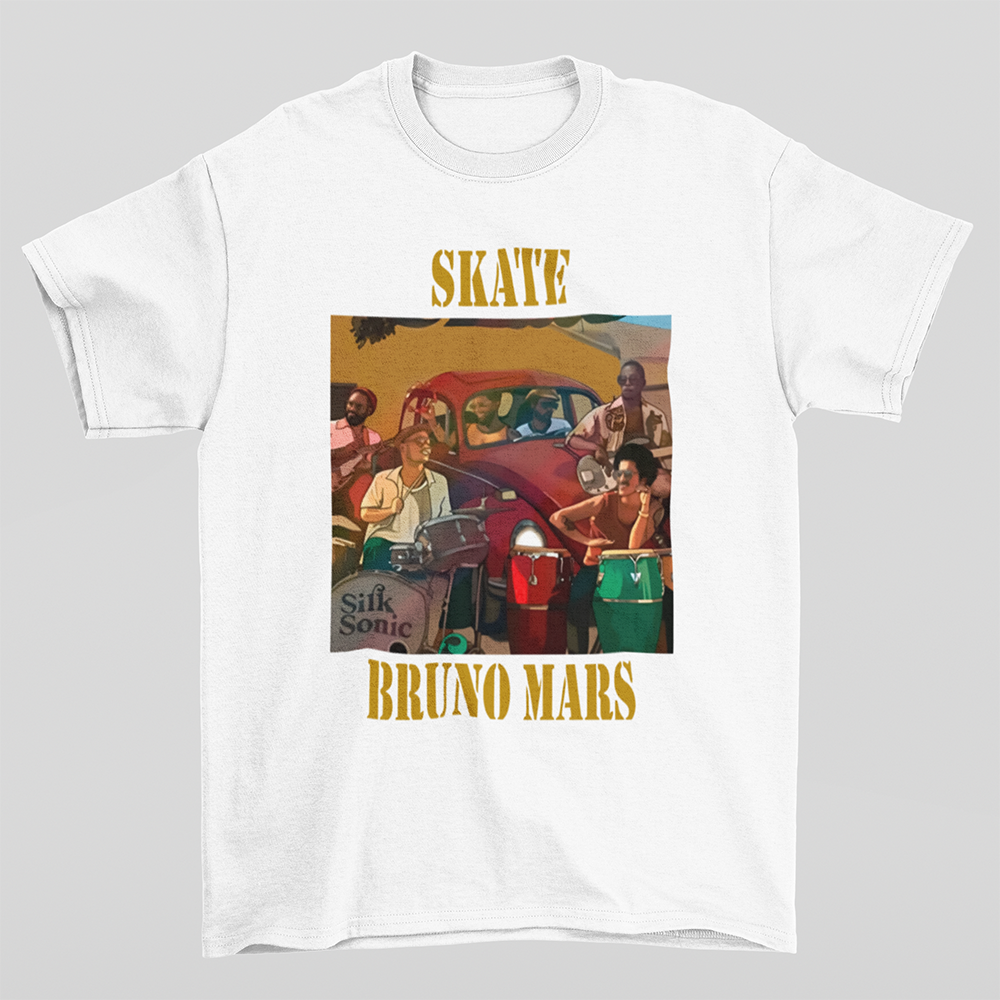 Camiseta Básica Skate Bruno Mars