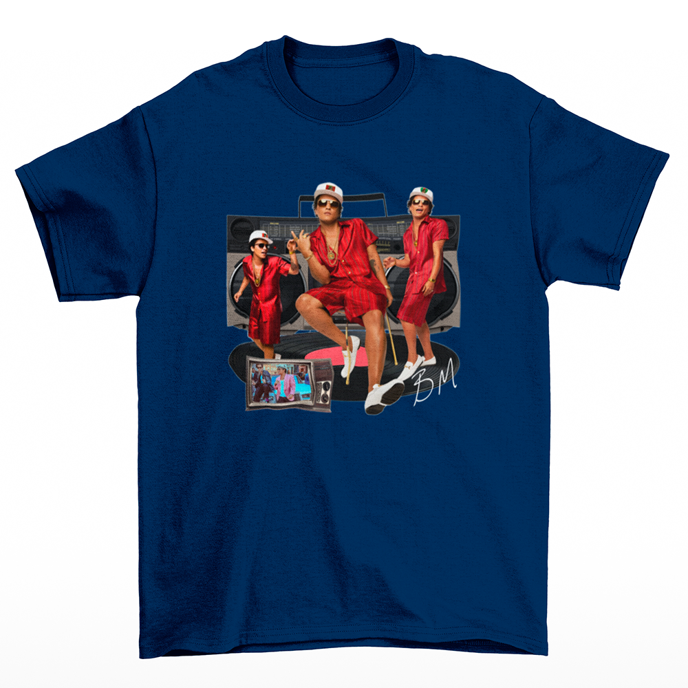 Camiseta Básica Bruno Mars Music