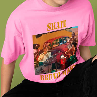 Camiseta Básica Skate Bruno Mars