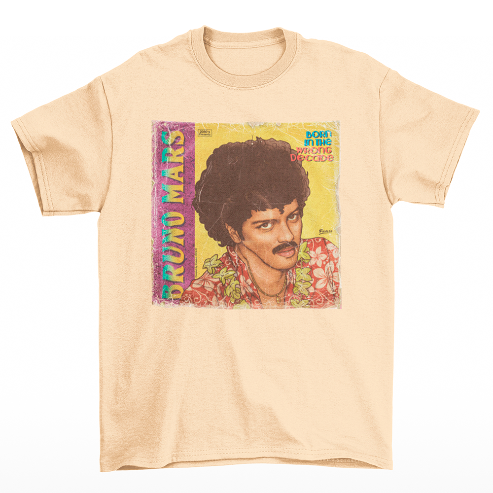 Camiseta Básica Bruno Mars Born In Wrong Decade