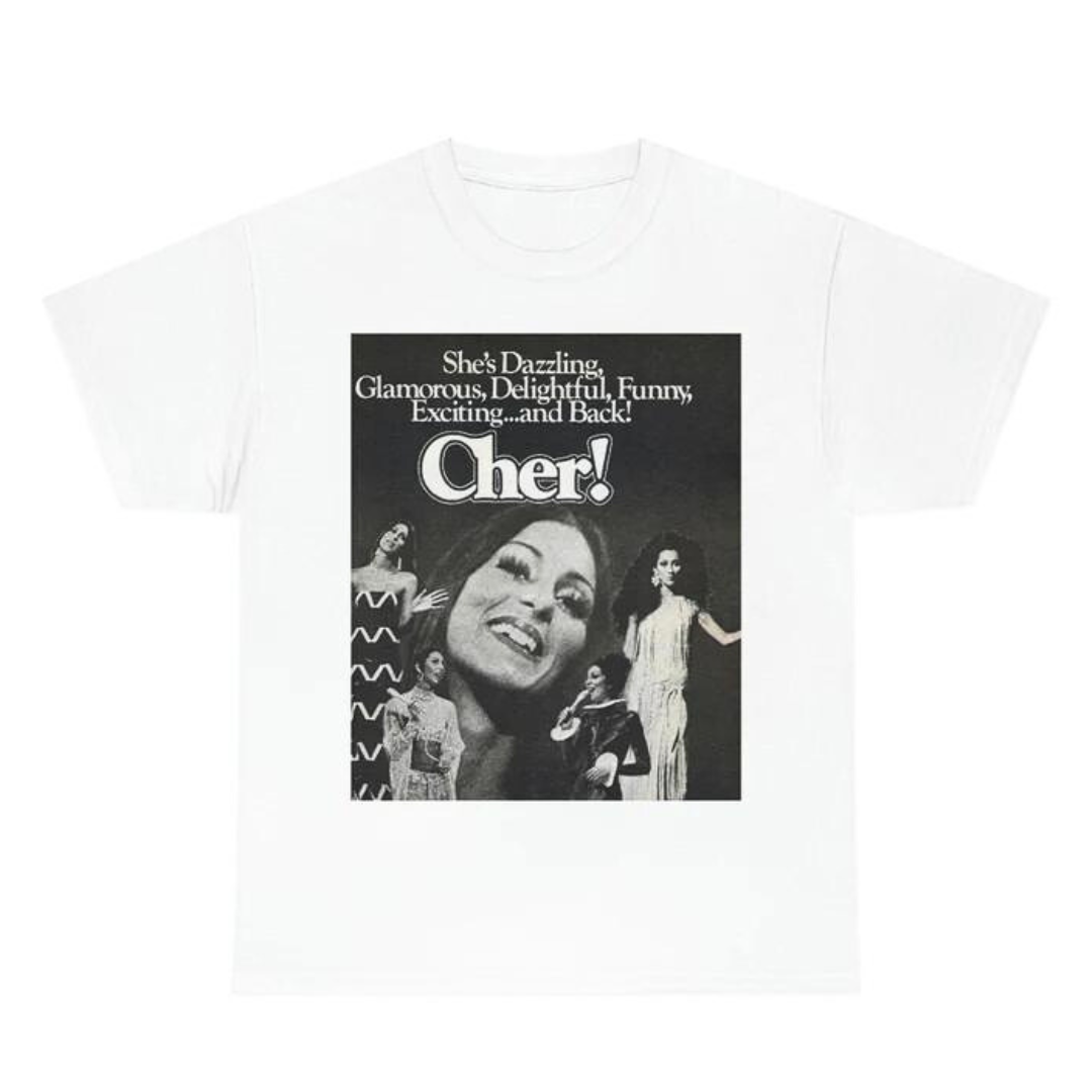 Camiseta Básica Cher Design - Branco