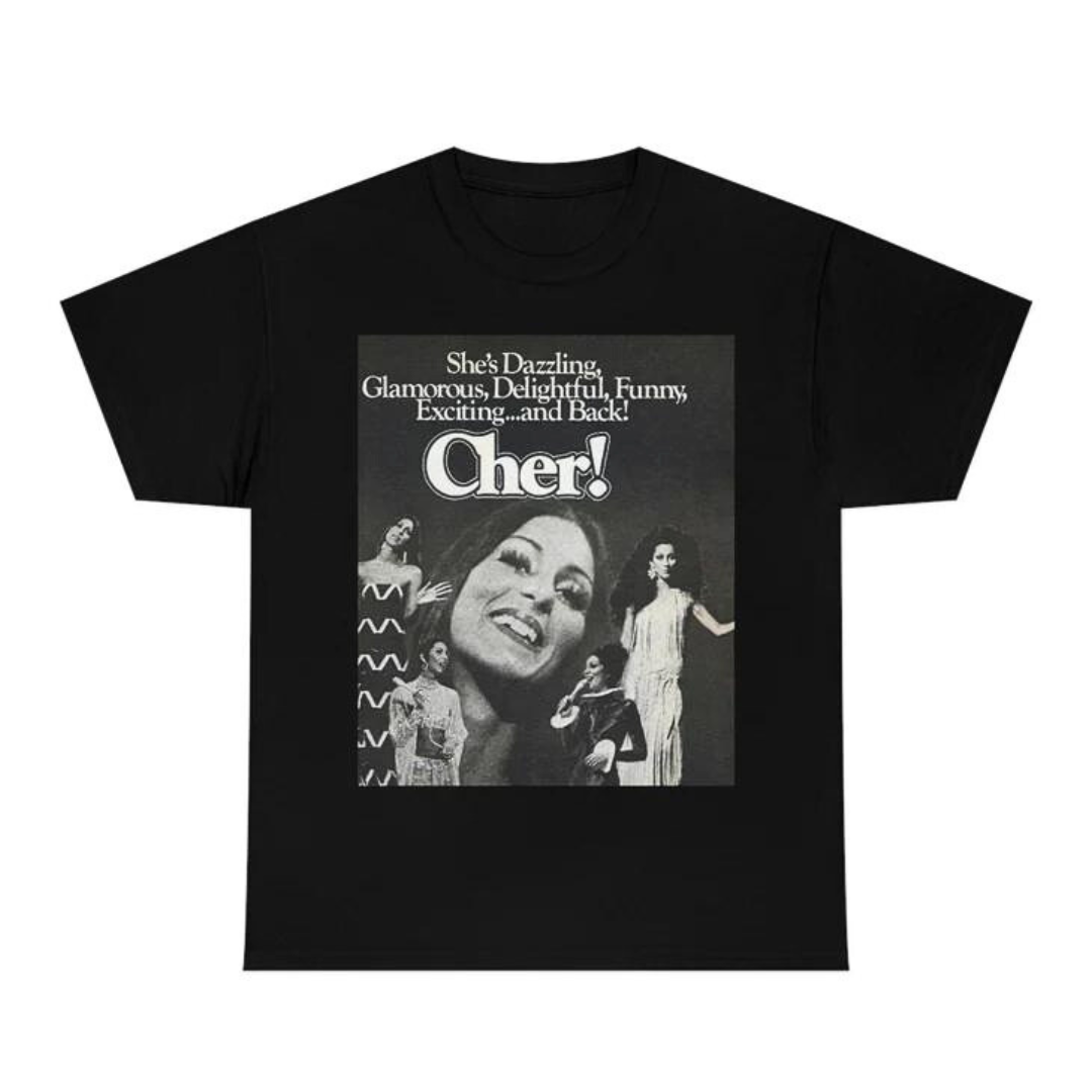 Camiseta Básica Cher Design - Preto