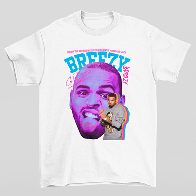 Camiseta Básica Chris Brown Graphic Vintage