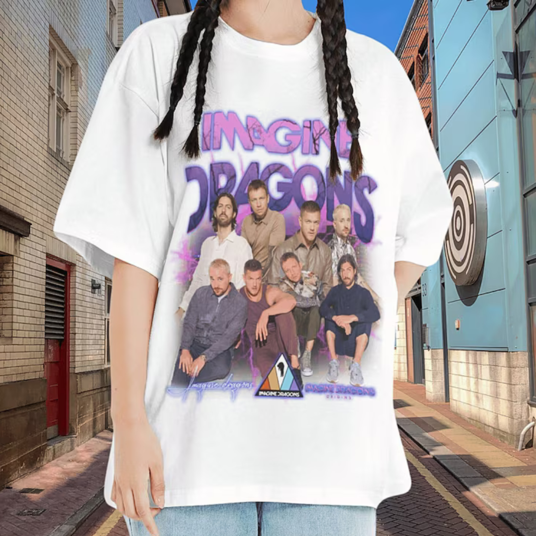 Camiseta Básica Imagine Dragons Collab Aesthetic