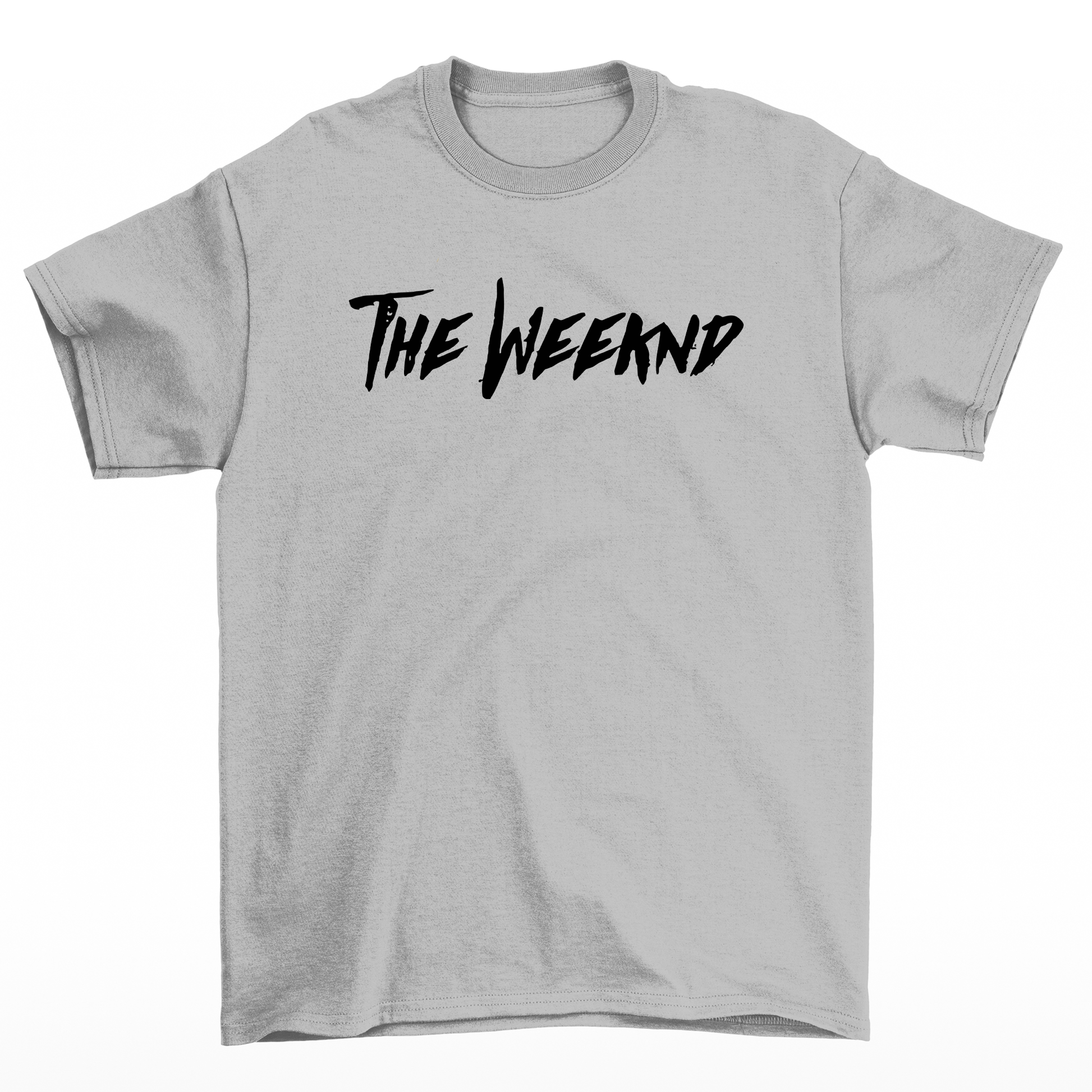 camiseta básica cinza the weeknd fotos