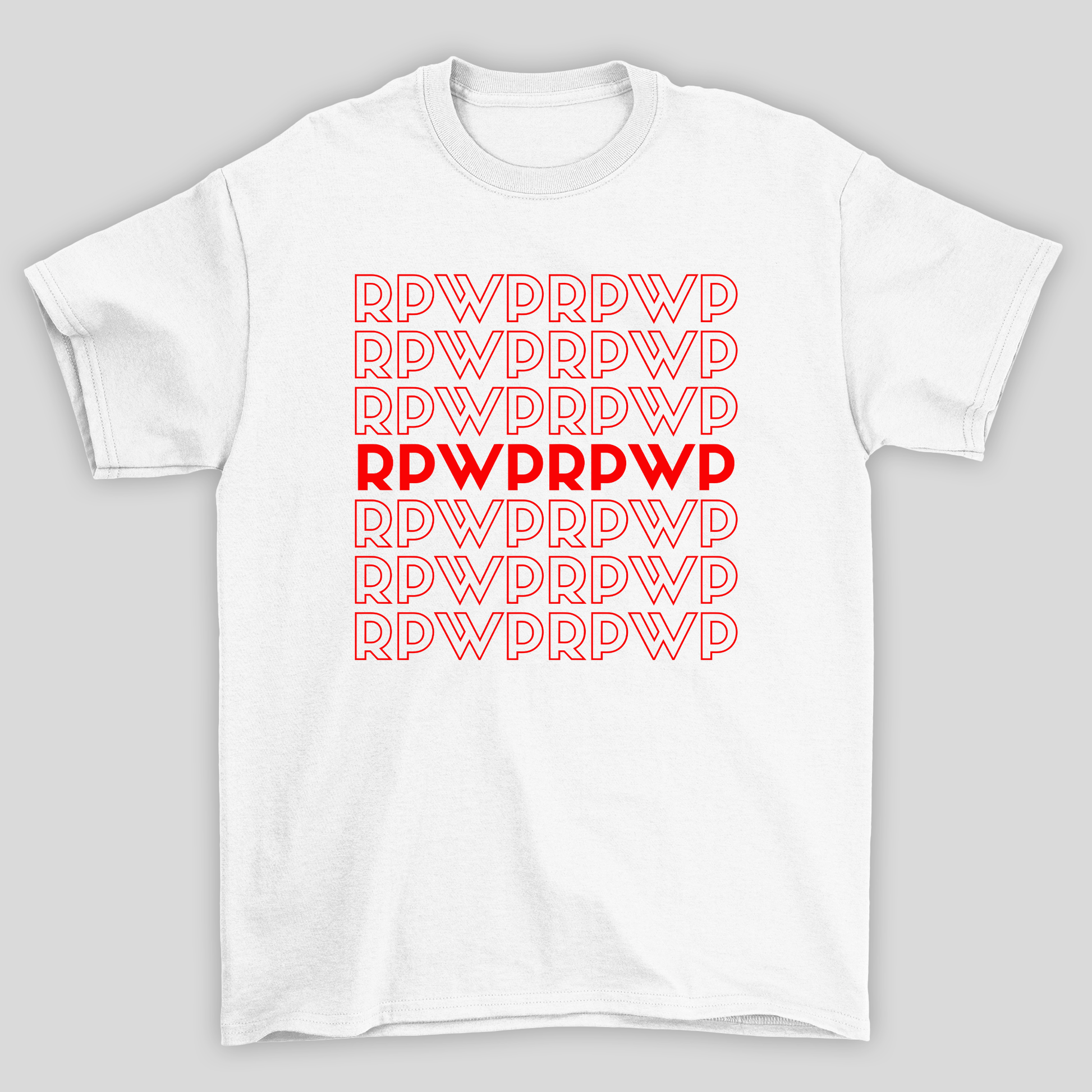 Camiseta Básica BTS Letters RPWPRPWP- branco