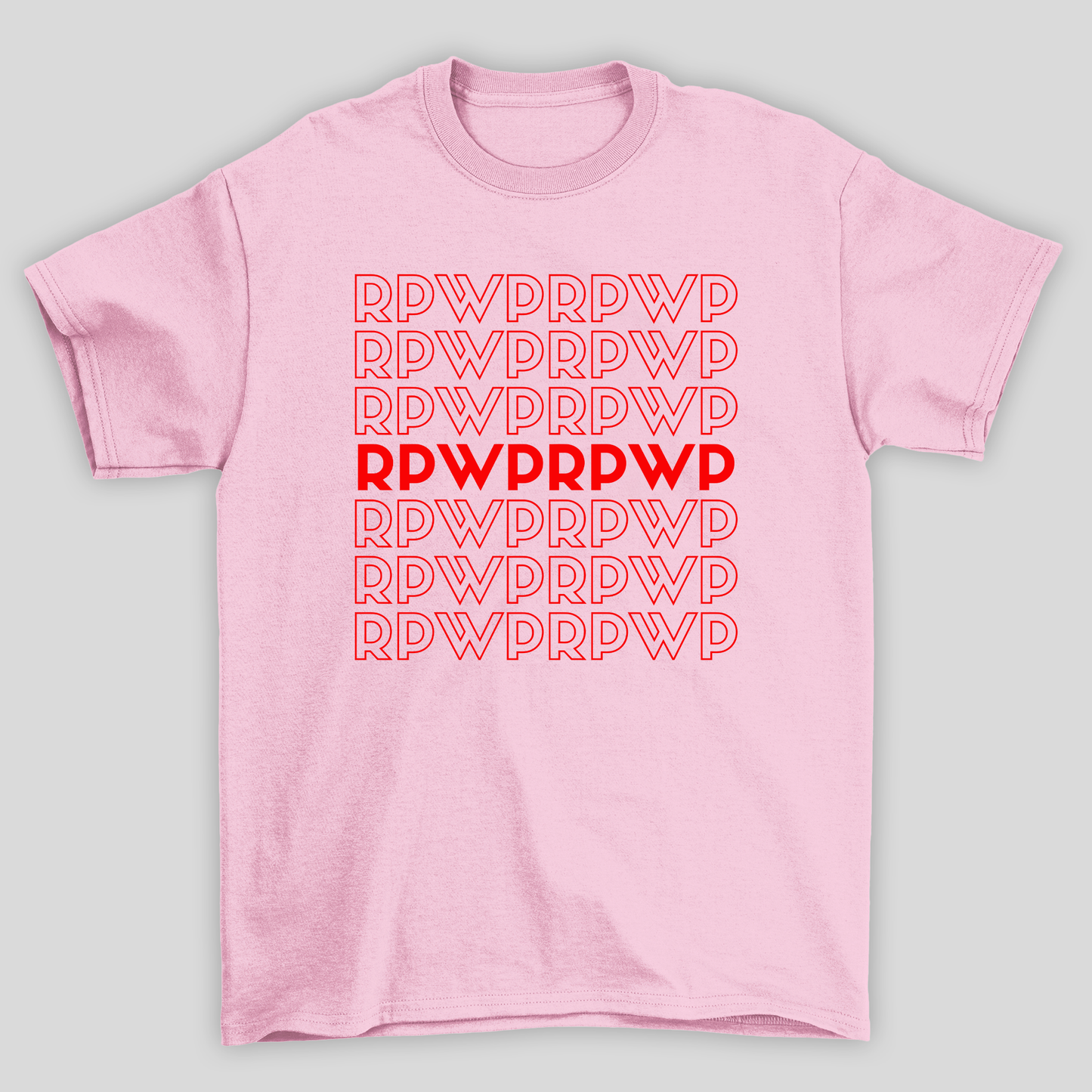 Camiseta Básica BTS Letters RPWPRPWP- rosa bebe