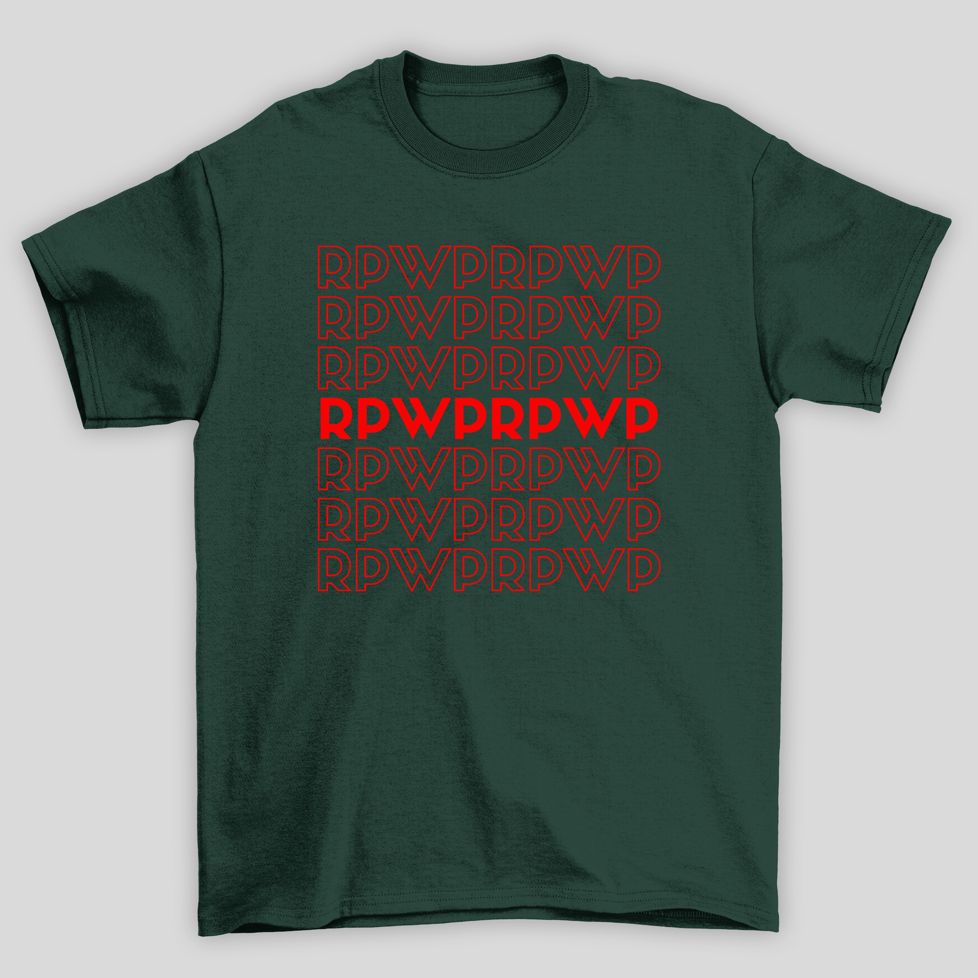 Camiseta Básica BTS Letters RPWPRPWP- verde