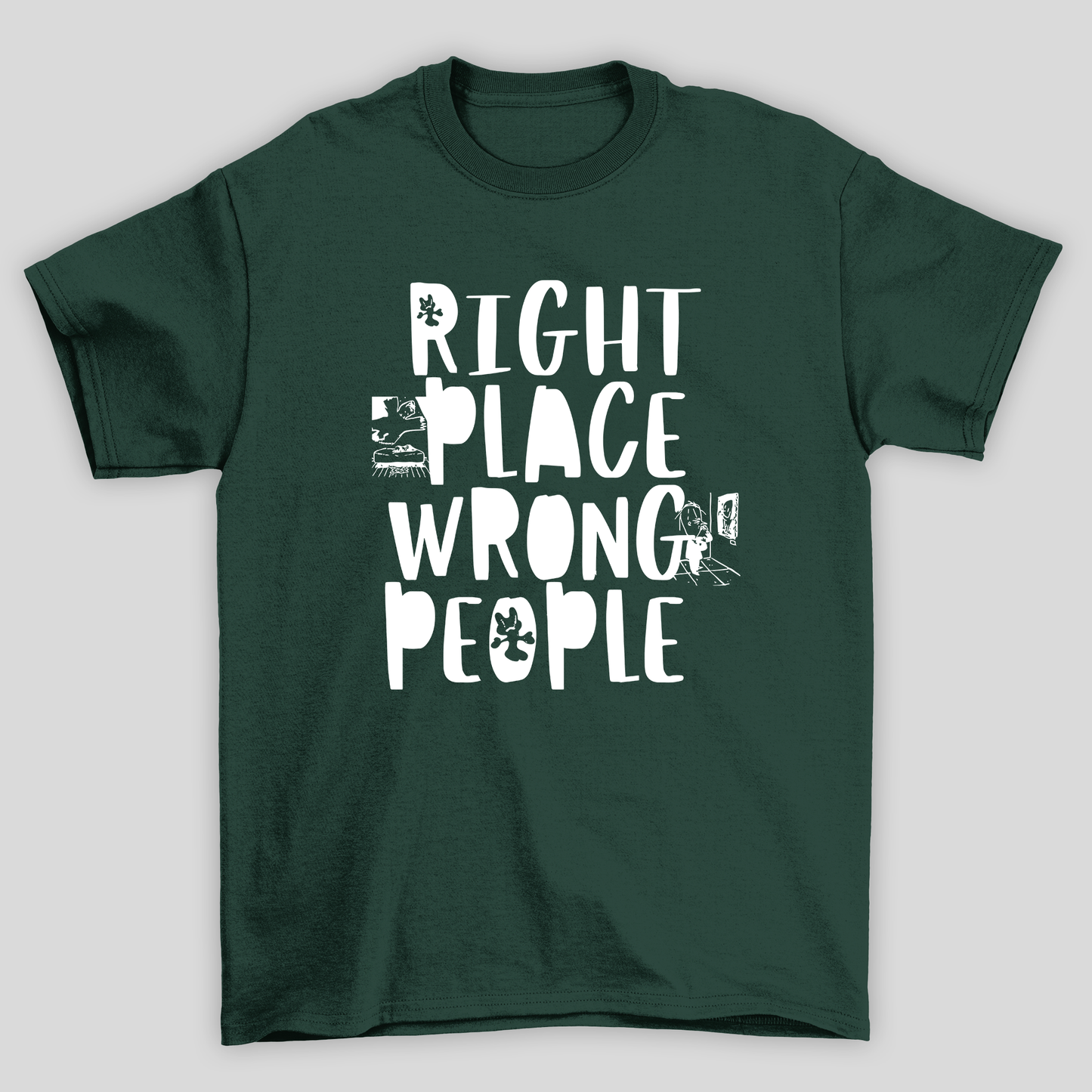 Camiseta Básica BTS Music RM- verde