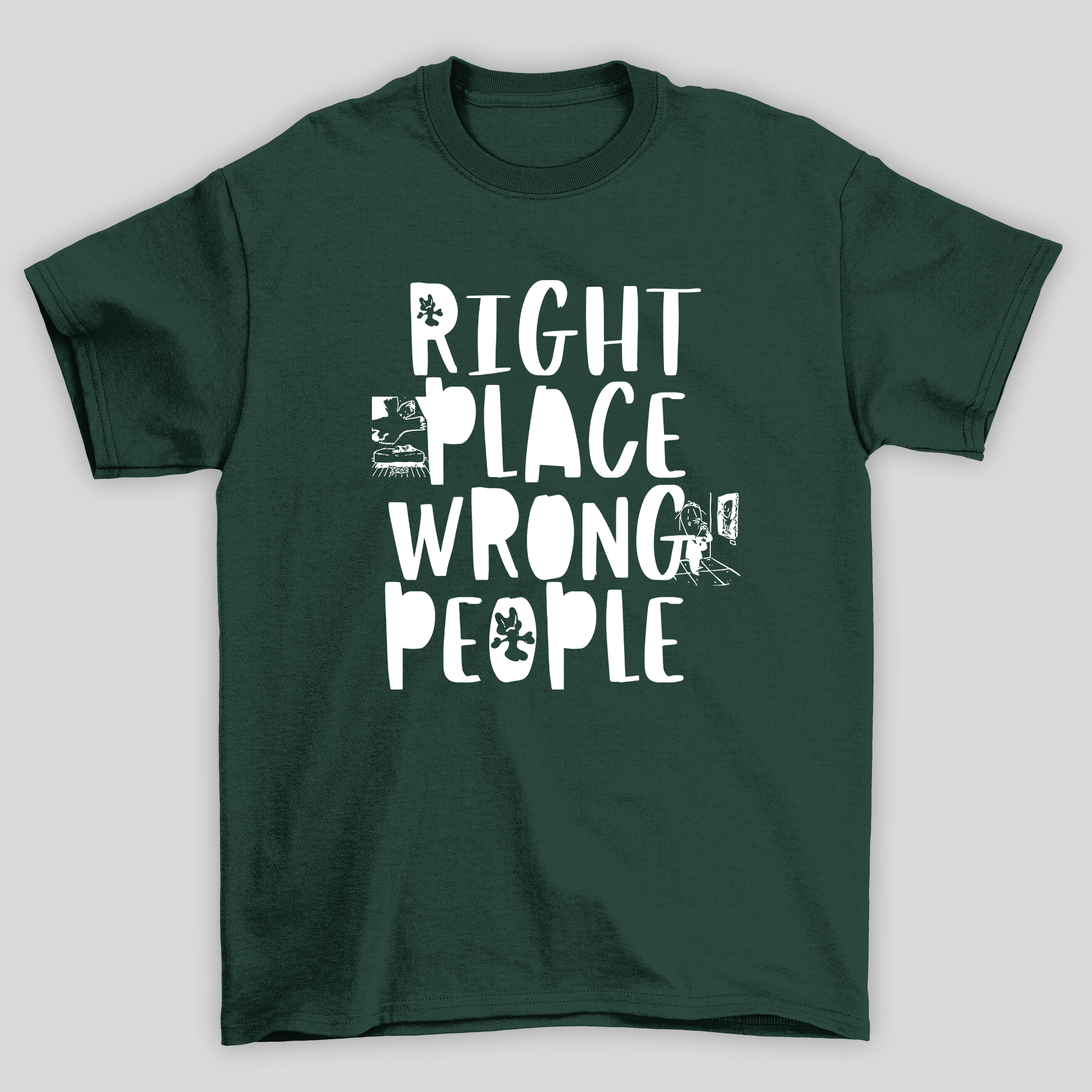 Camiseta Básica BTS Music RM- verde