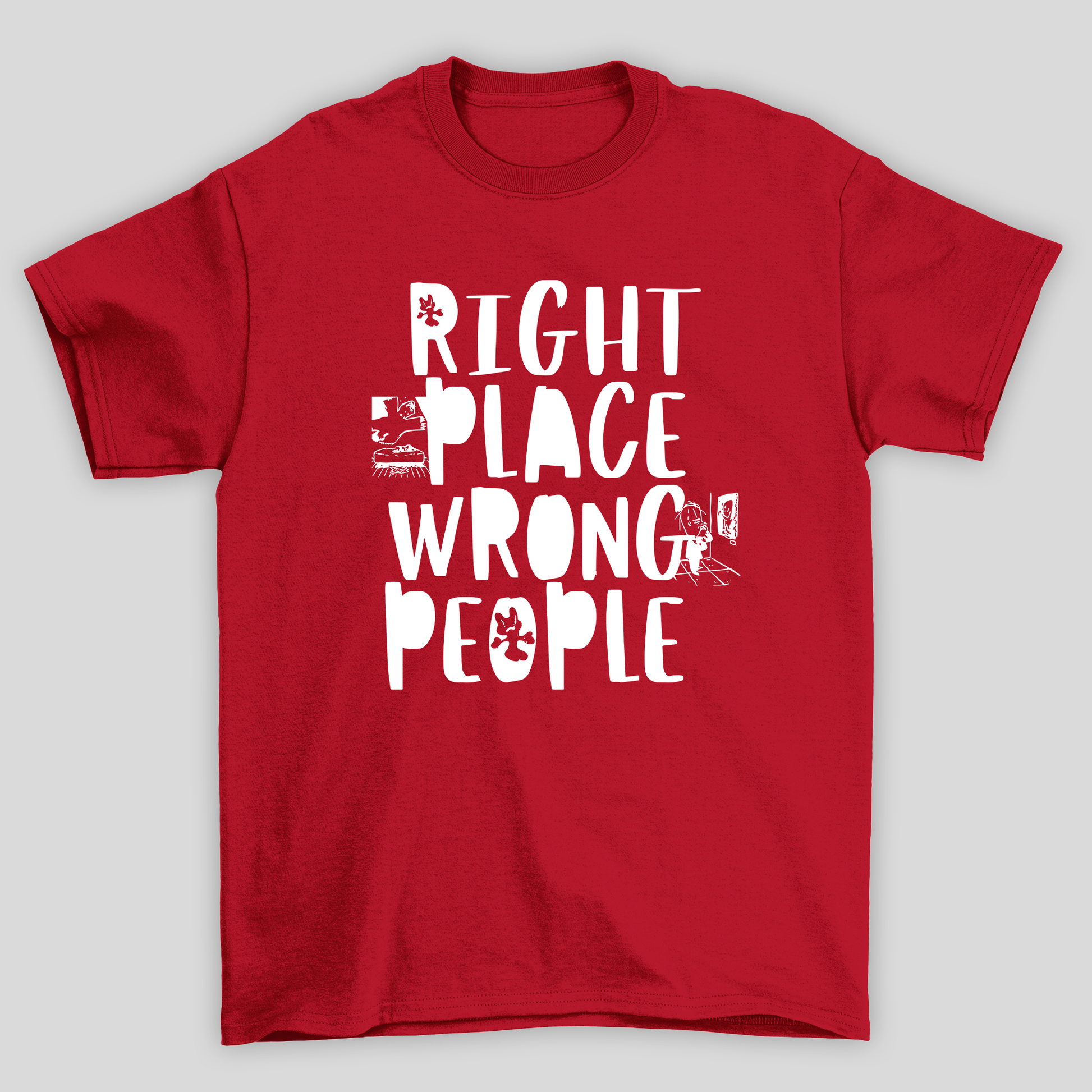 Camiseta Básica BTS Music RM- vermelho