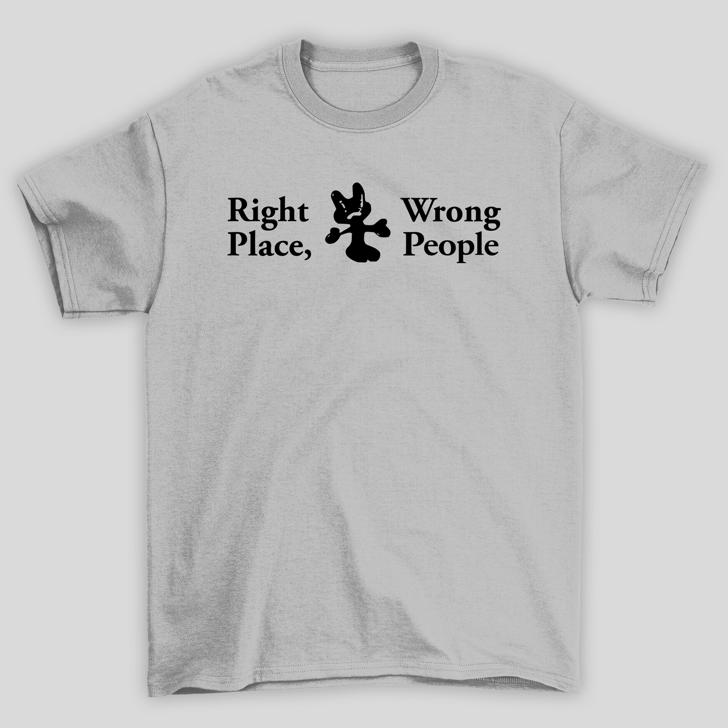 Camiseta Básica BTS Right People, Wrong Place- CINZA