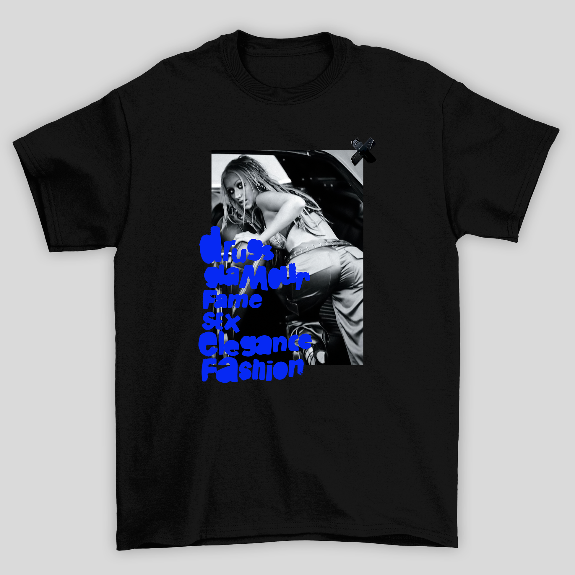 Camiseta Básica Christina Aguilera Life- preto