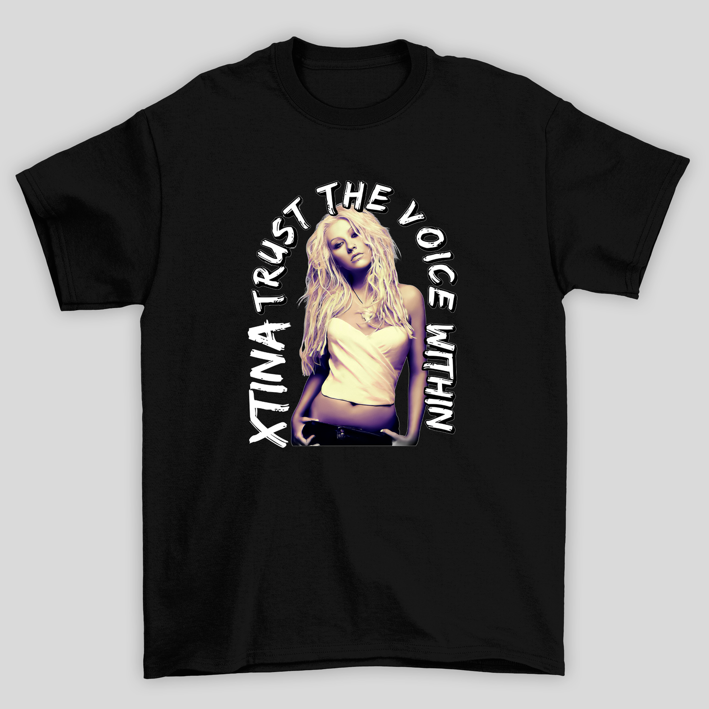 Camiseta Básica Christina Aguilera Trust - preto