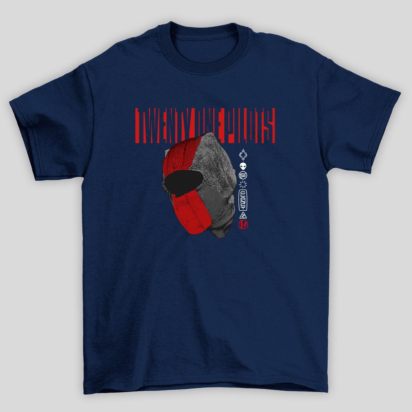 Camiseta Básica Twenty One Pilots Ned's Breads- azul-marinho