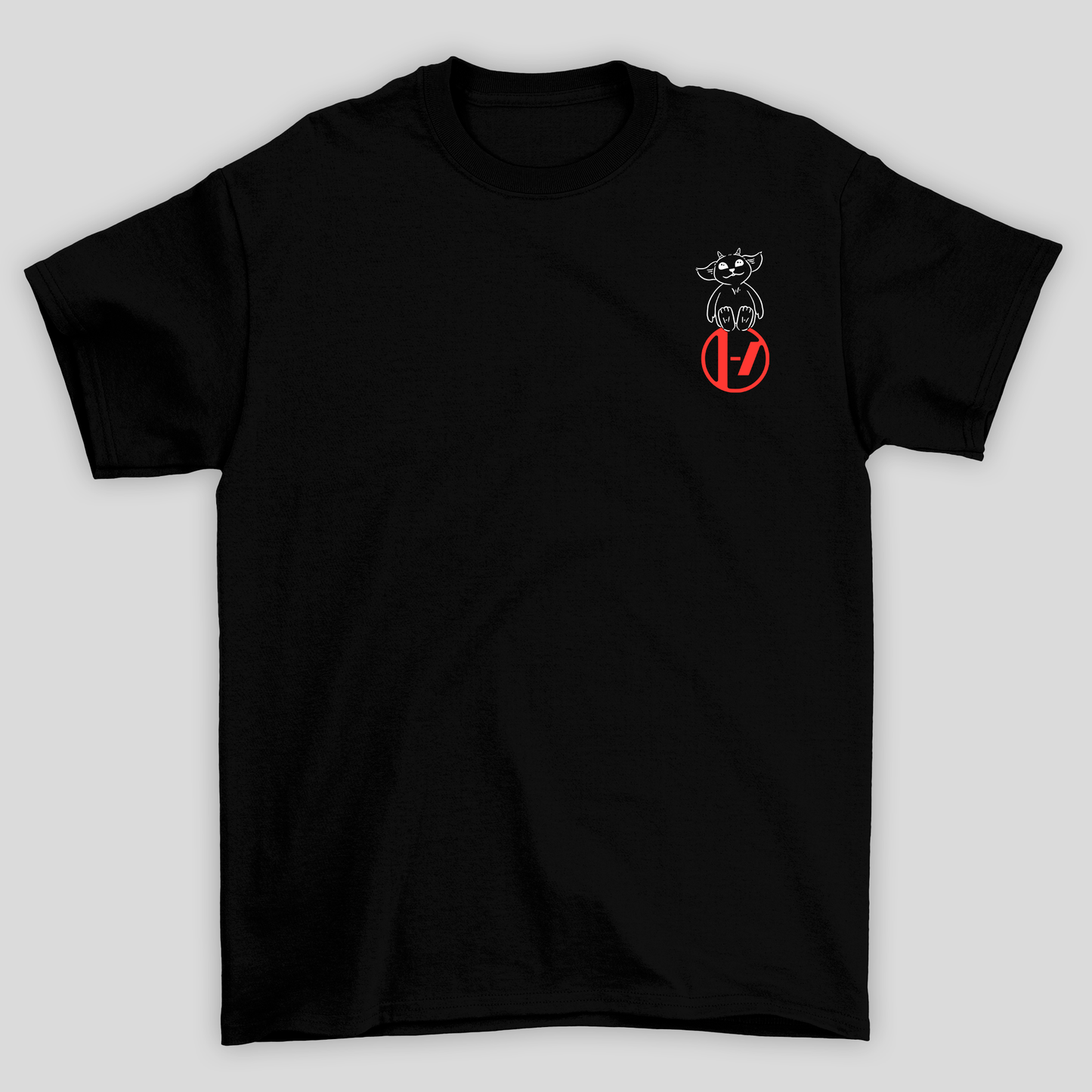 Camiseta Básica Twenty One Pilots Logos- preto