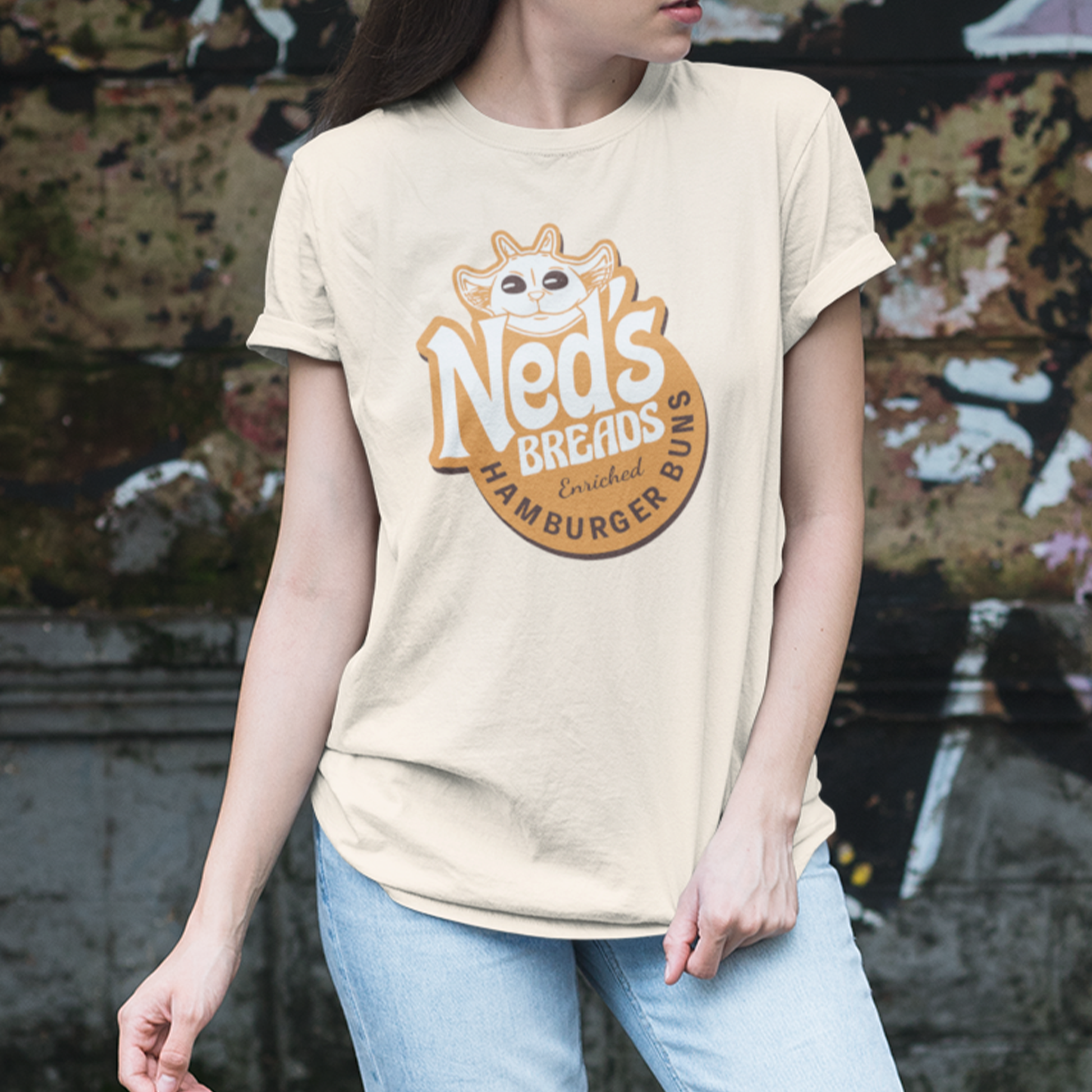 Camiseta Básica Twenty One Pilots Ned's Breads- pérola