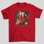 Camiseta Básica Michael Jackson Christmas- vermelho