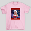 Camiseta Básica Ariana Grande Christmas - ROSA BEBE