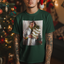 Camiseta Básica Justin Timberlake Christmas- verde