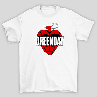 Camiseta Básica Green Day Rock