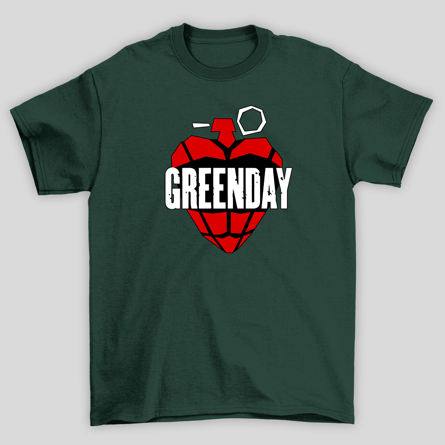 Camiseta Básica Green Day Rock
