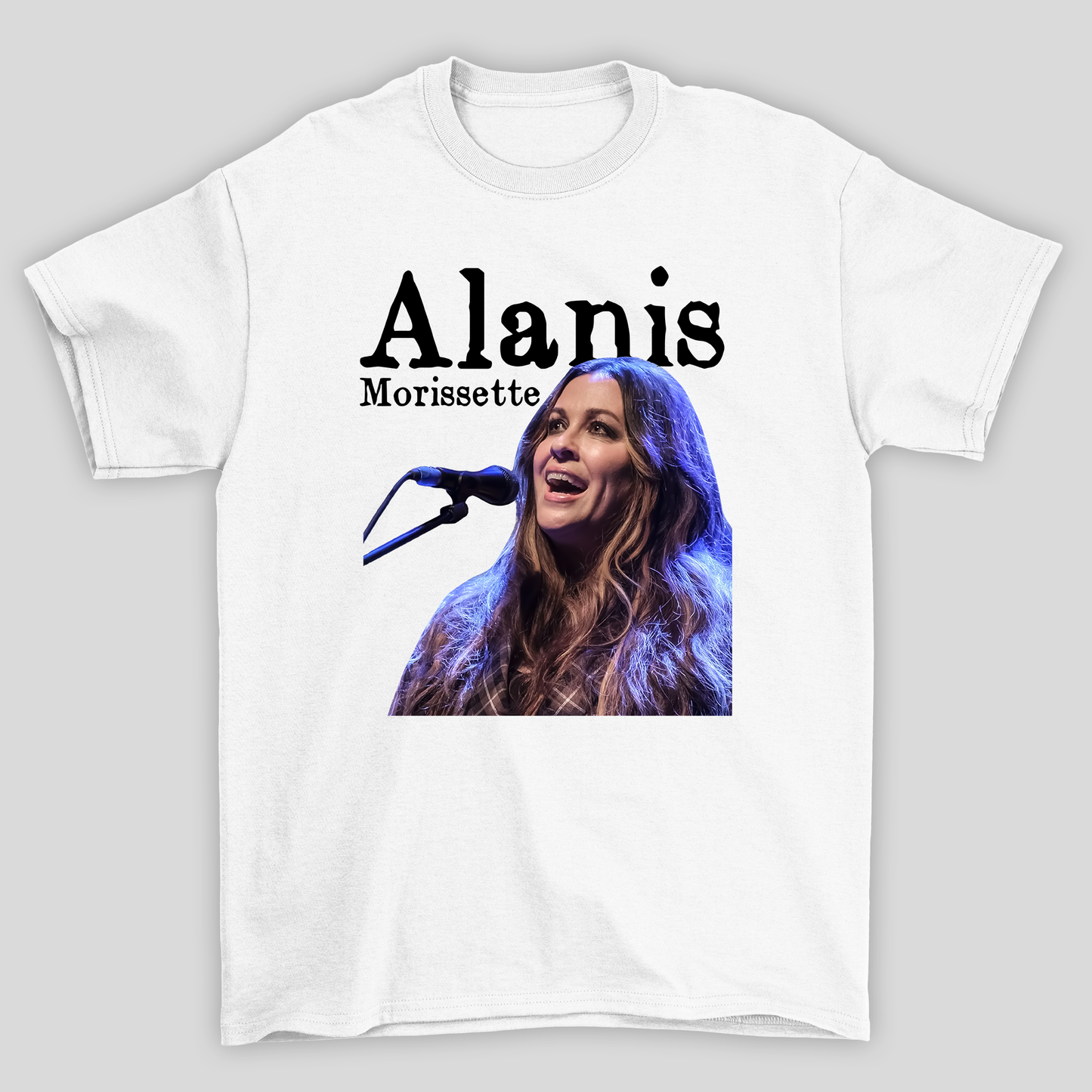 Camiseta Básica Alanis Morissette Show- BRANCO