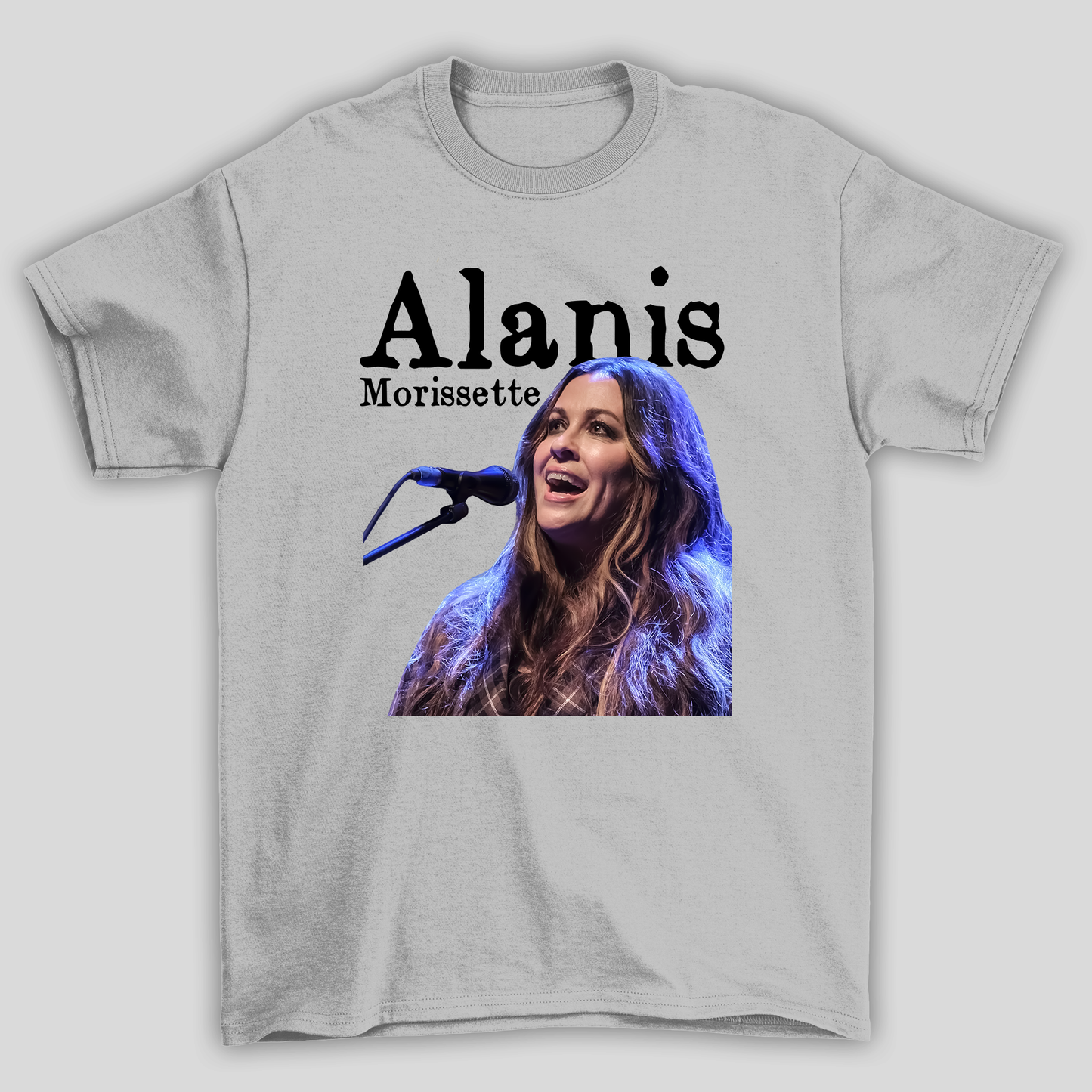 Camiseta Básica Alanis Morissette Show- CINZA