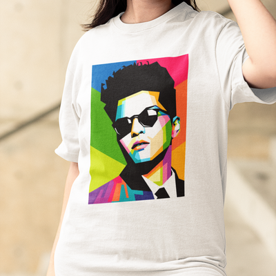 Camiseta Básica Bruno Mars Colors