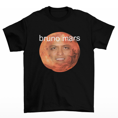 Camiseta Básica Bruno Mars Meme Funny