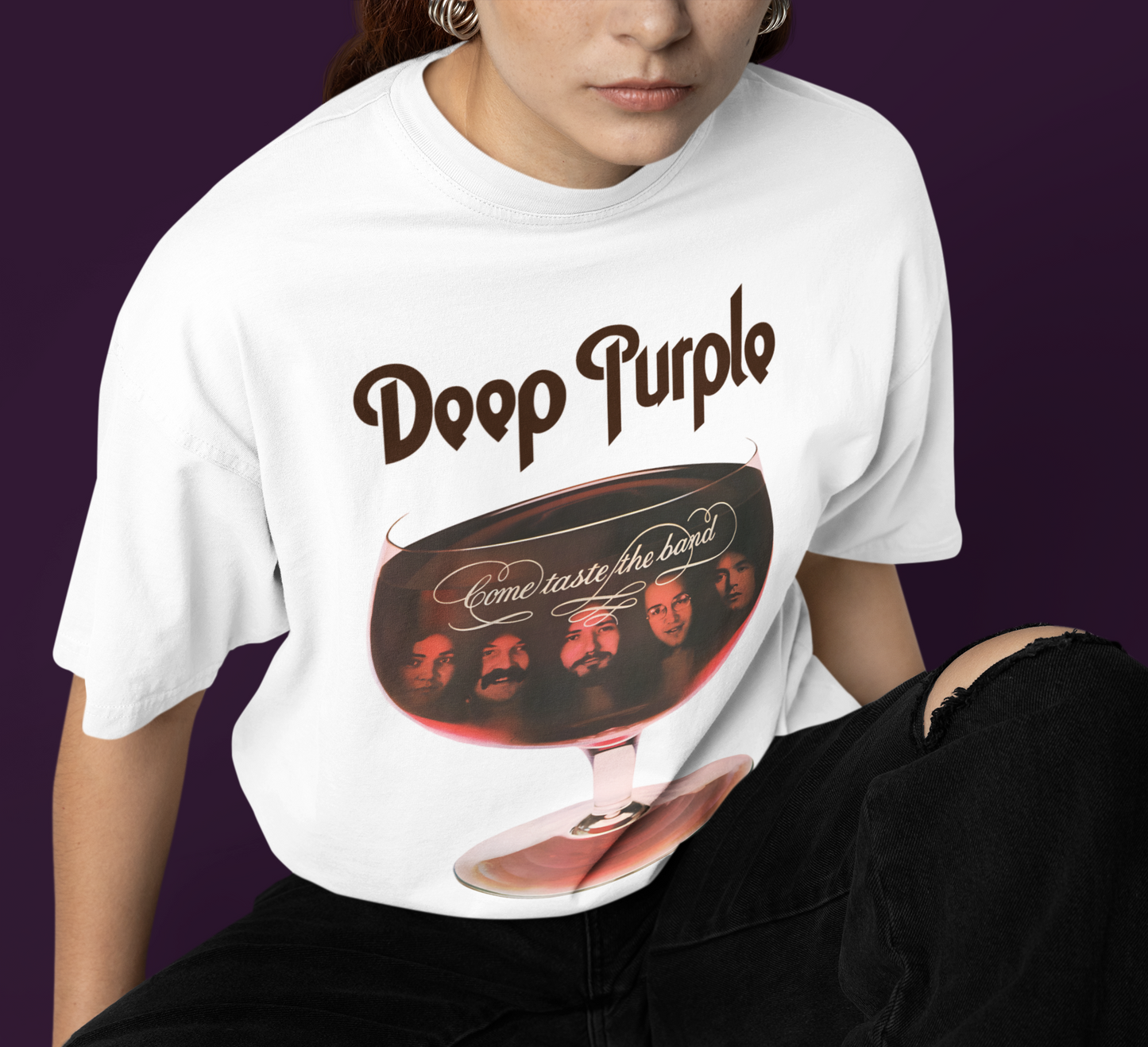 Camiseta Básica Deep Purple Come Taste The Band