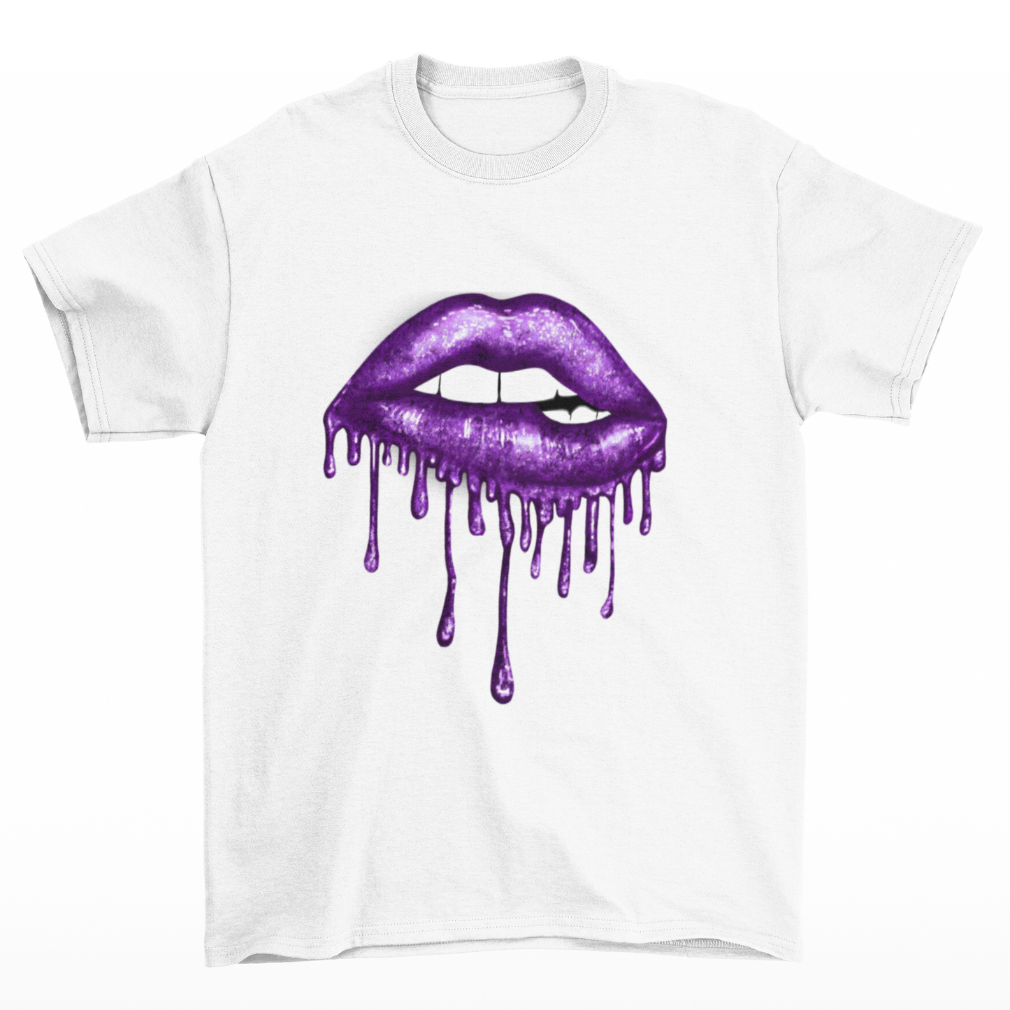 Camiseta Básica Deep Purple Lips